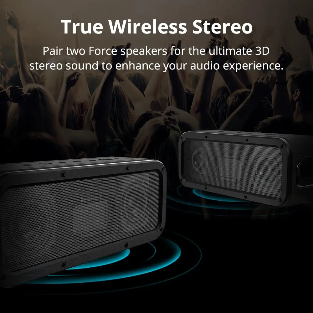 Tronsmart Element Force Bluetooth динамик портативный беспроводной динамик для телефонов с NFC микрофоном IPX7 водонепроницаемый 40 Вт мини-динамик