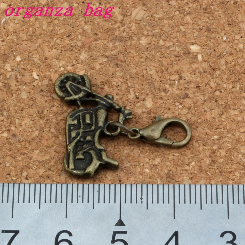 100 шт. антикварных бронзовых морских звезд мотоцикла Подвески Кулон из бисера с