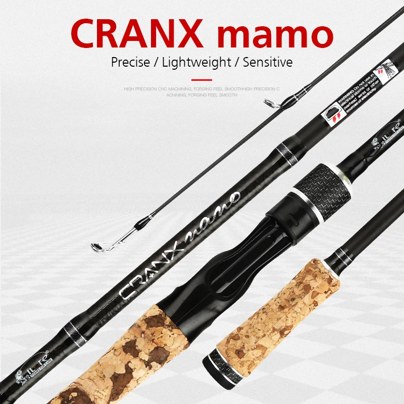 Ilure Cranx Nano Спиннинг/Литье удочка 240 см 8 ''210 см 7'' карбоновая удочка двухсекционная пробковая ручка