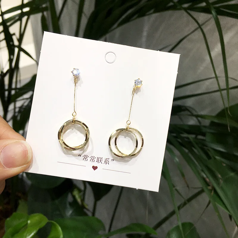 Серьги с серебряной иглой новинка 2019 корейские длинные серьги-капли ювелирные