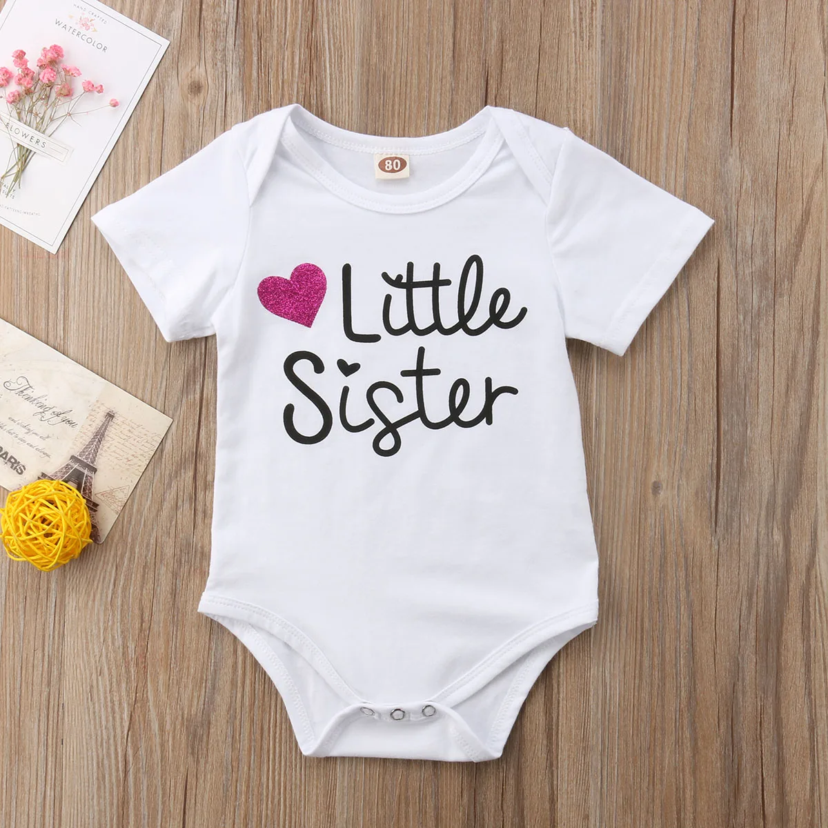 Для маленьких детей/Little Sister короткий рукав боди большой брат хлопковая футболка Летняя футболка
