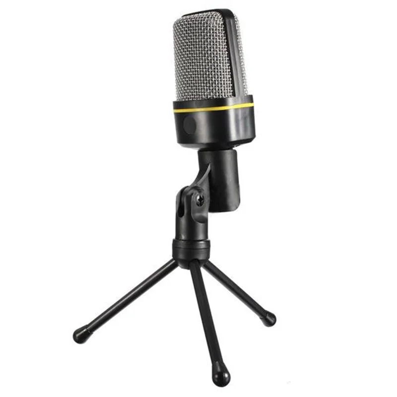 

Professional Microphone Promotional MSN Skype Singing Recording 3.5mm High Quality Condenser Microphone Mic For Laptop PC