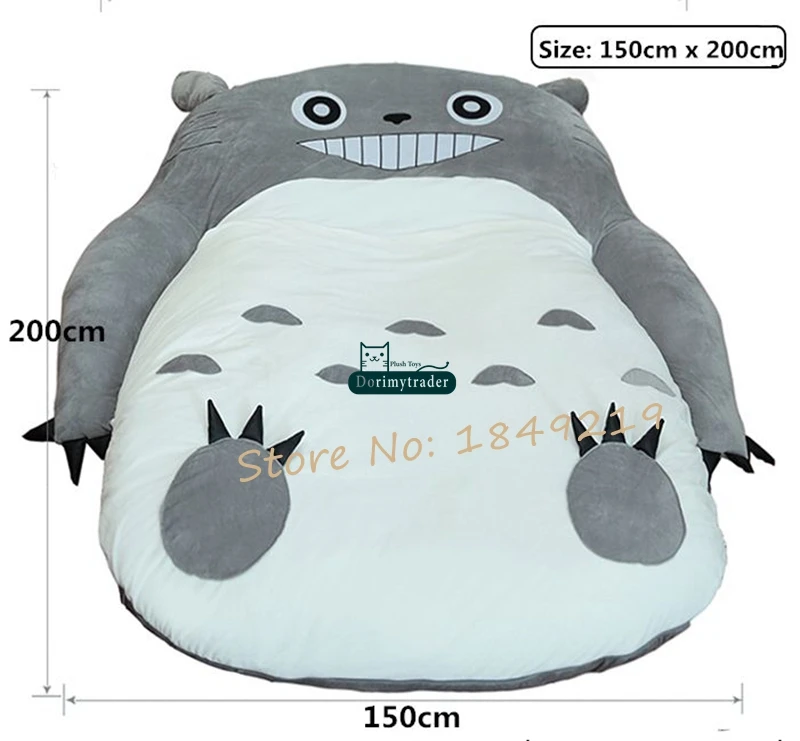 Dorimytrader поп аниме totoro плюшевый beanbag мягкий спальный мешок кровать диван татами диван 5 размеров дети и взрослые подарок украшение