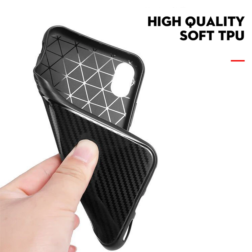 KISSCASE Phone Case For iPhone XS Max Carbon Fiber Mirror Silicon X XR Luxury Fundas |