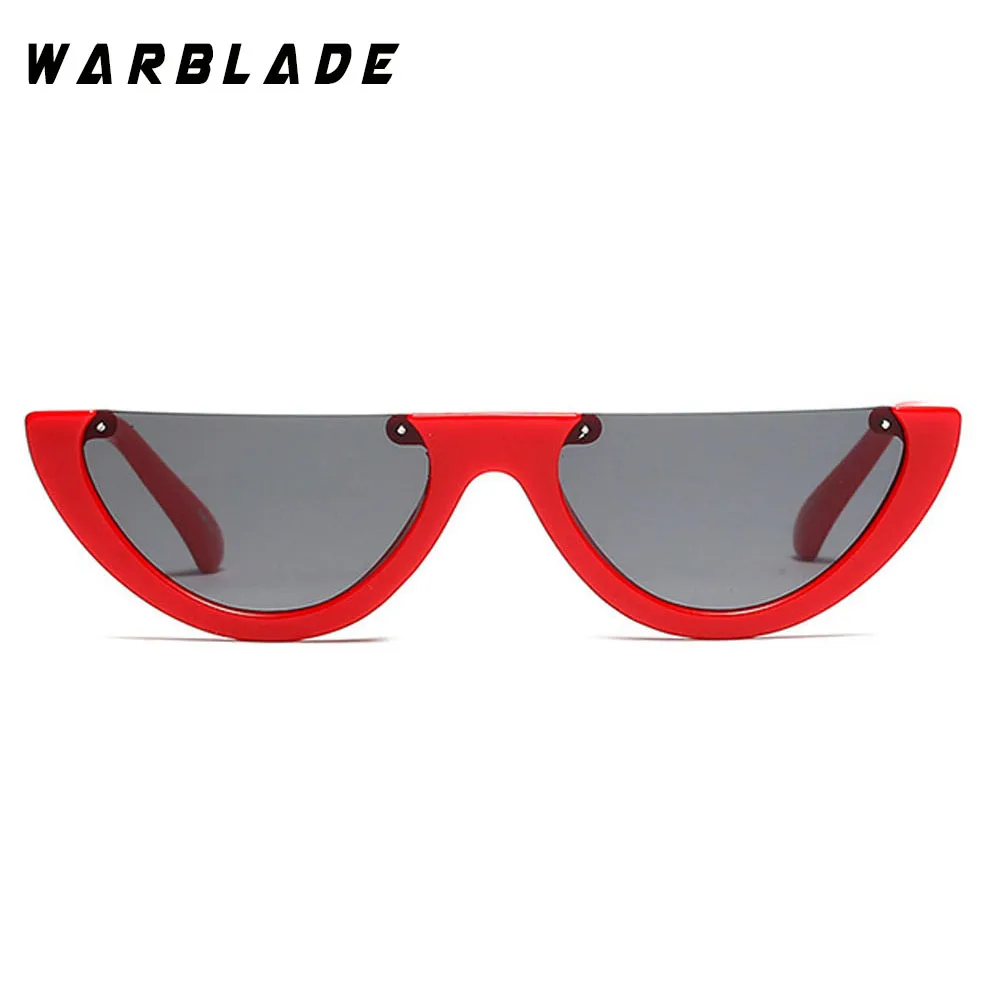 Женские солнцезащитные очки без оправы WarBLade Модные прозрачные брендовые
