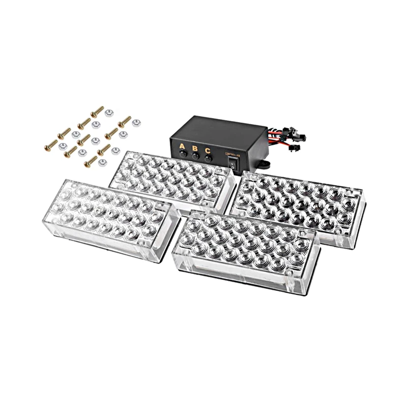 KEYECU 4x12 V 22LED Янтарная высокая интенсивность светодиодная аварийная сигнальная
