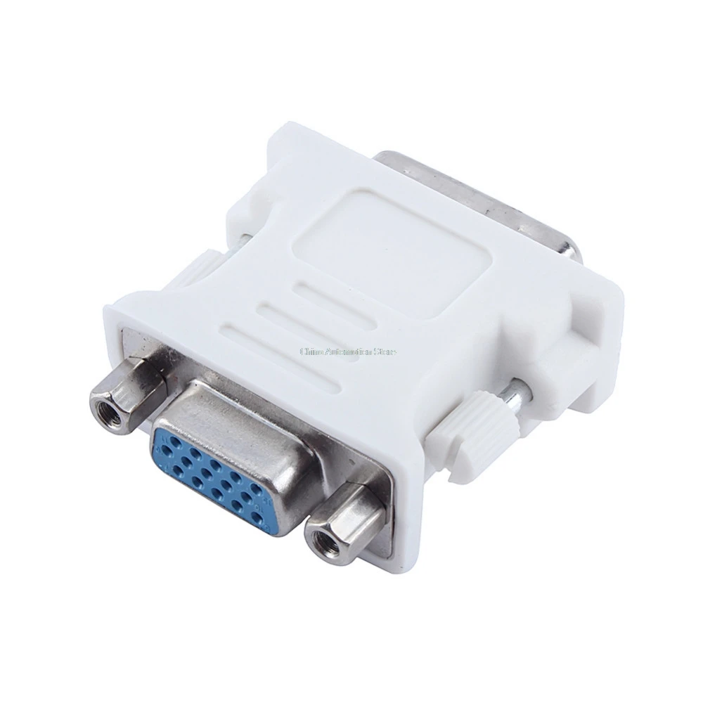 DVI I 24 + 5 Male к HD 15 Pin VGA SVGA Female видеокарта монитор ЖК конвертер адаптер|male male|male to maledvi-i