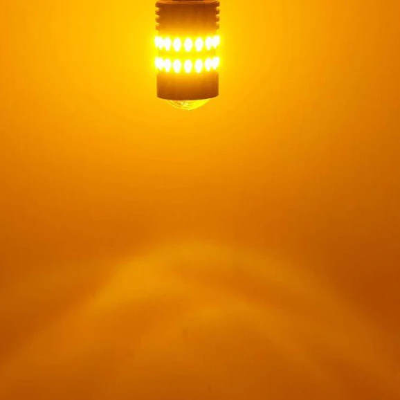 Yellow JIACHI 100 шт./лот T20 7440 7443 светодиодный лампы без полярности светодиодный светильник для автомобиля задний фонарь стоп сигнальный светильник s белый желтый красный 12-24 В - Испускаемый цвет: Yellow