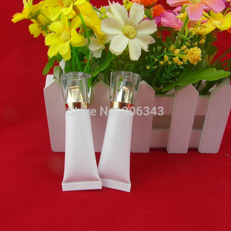 10ml soft or mildy wash or butter or handcream tube with flower lid can used for eye cream container