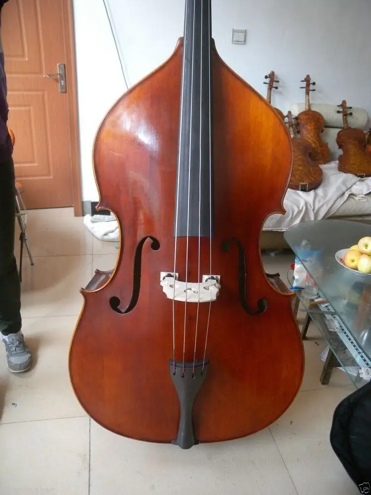 Вертикальный контрабаса 100 лет Ель клена Древесины Мощный звук 3/4 | Спорт и