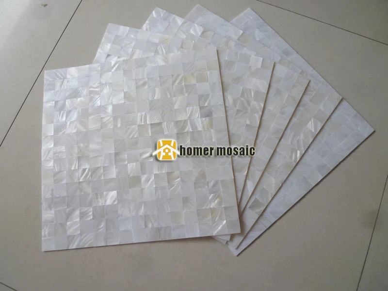 Чисто белый корпус мозаичная плитка backsplash панай mother of плитки из жемчужная