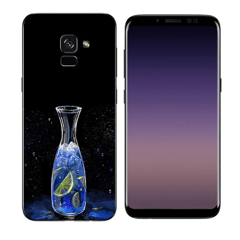 Soft Silicone For Coque Samsung A8+ A8 Plus 2018 Botanic Printing Slim TPU Cover Galaxy A730F Mobile Phone Case |