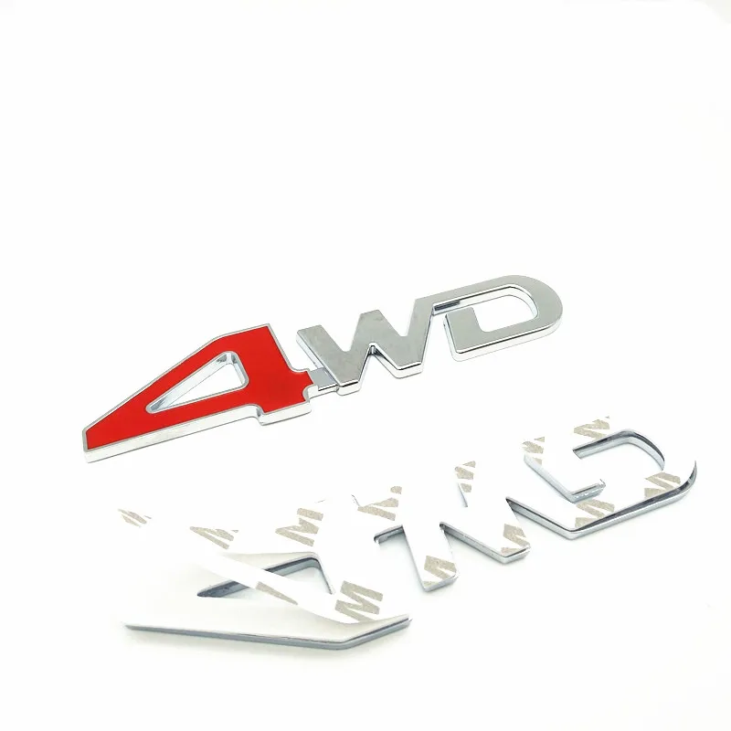CDIY 3D хромированная металлическая наклейка 4WD эмблема 4X4 значок для Honda CRV Accord Civic