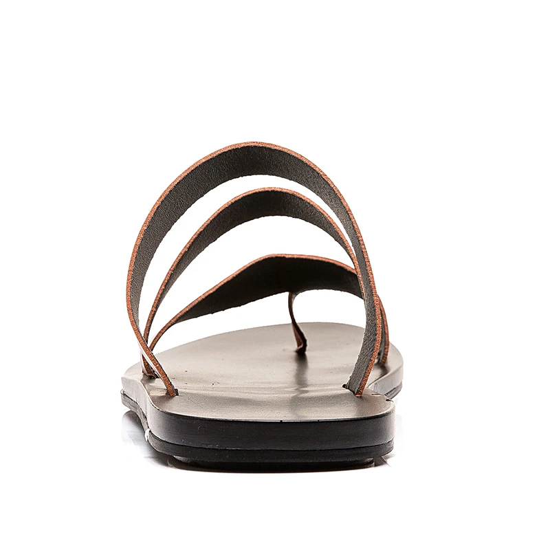 Летние сандалии для мужчин Классические кожаные босоножки в римском стиле