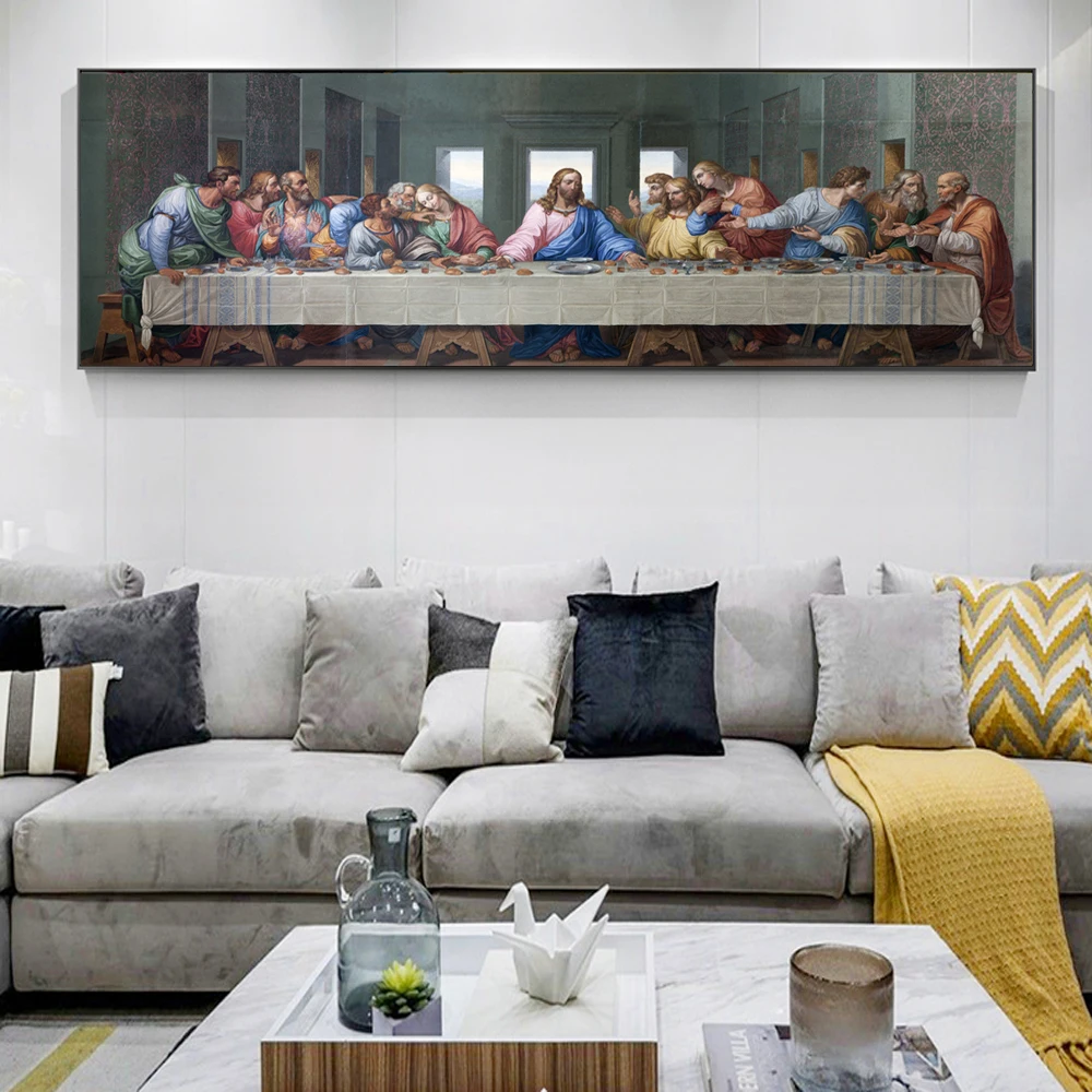 Картины на холсте Last Supper репродукции классические настенные картины от да Винчи