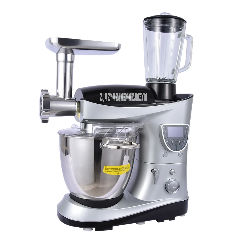 SM-1088, 220 В, профессиональный lcd Многофункциональный жидкий Миксер для пасты/молока/торта, сглаживающее ведро для яиц, 7л, Автоматическая моталка с таймером