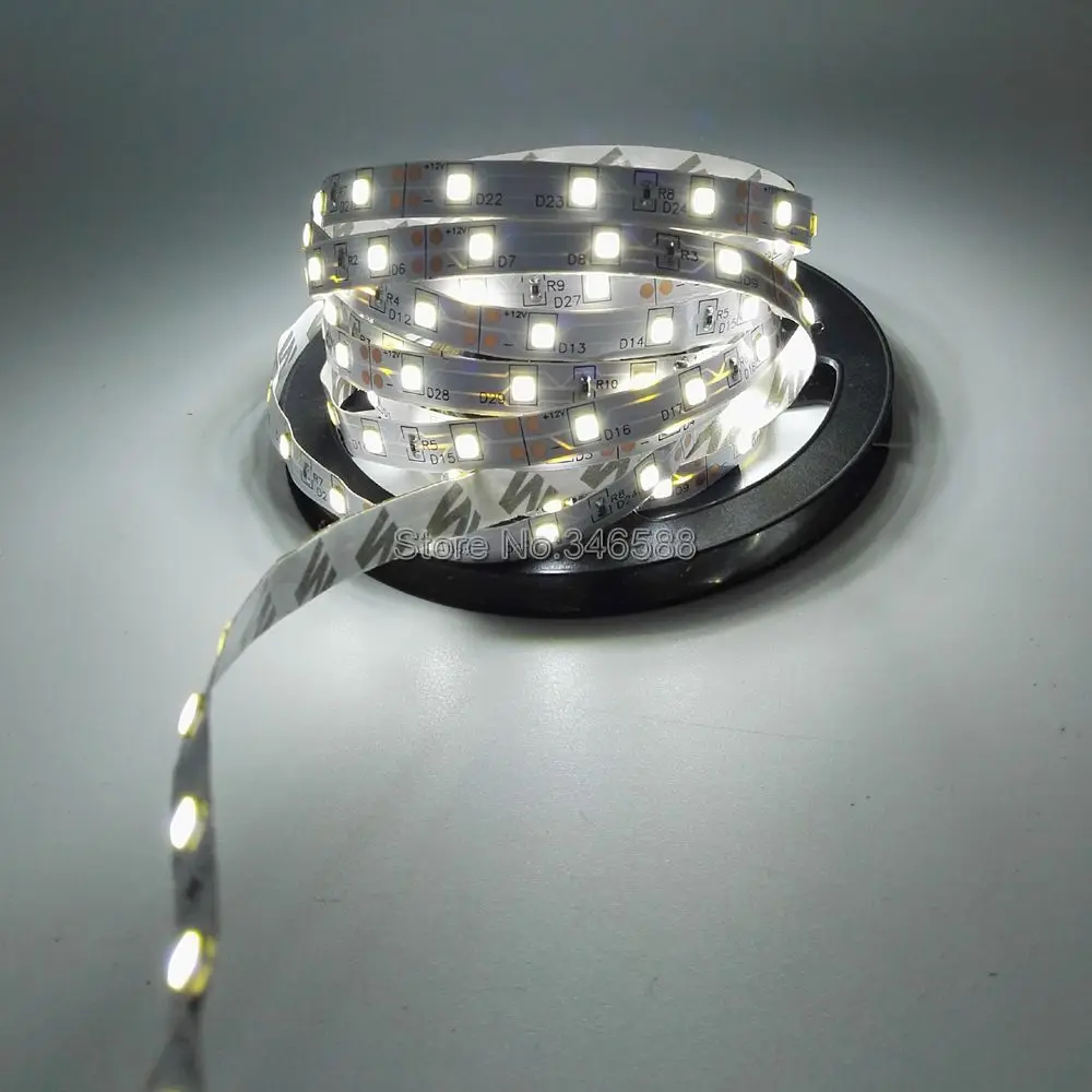 5 м/рулон гибкая светодиодная лента 12 В постоянного тока 300 светодиодный 60 одов/м