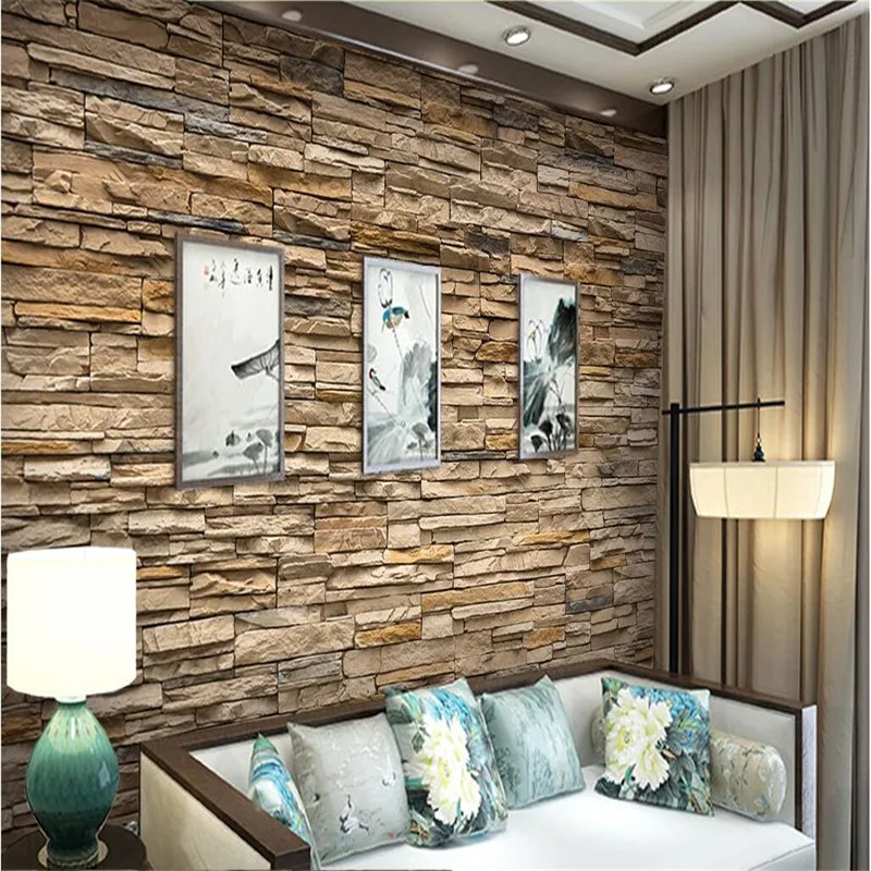 

Обои beibehang, современная живопись, для гостиной, с имитацией камня