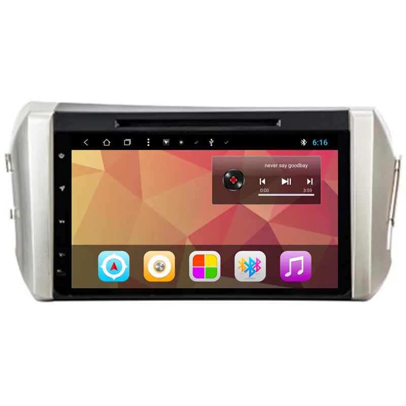 Автомобильный мультимедийный стерео радиоприемник на Android 9 дюймов DVD GPS