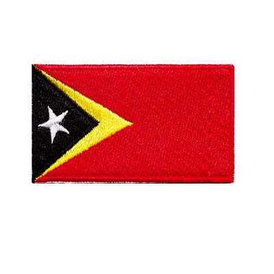 East timor Азиатский флаг вышивка железа на патчи аппликация на одежду стикер - Цвет: East timor