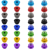 40pcslot aluminum m4 wheel lock nuts flange nylon self tightening 110th scale rc car parts replacement hardware