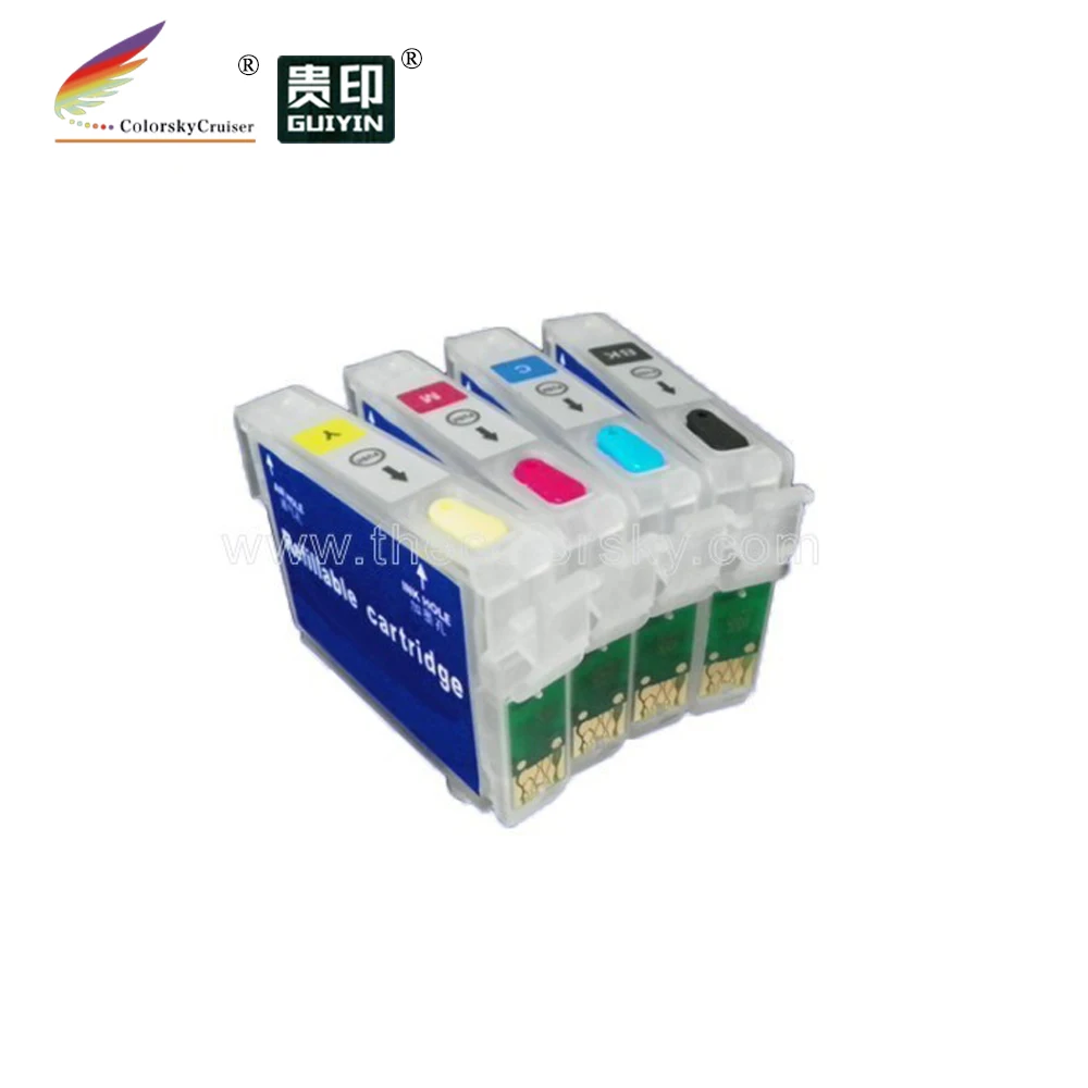 

(RCE1321L) refillable refill ink cartridge for Epson T1321 T1332 T1333 T1334 T132 T133 T 132 133 BKCMY with ARC chip