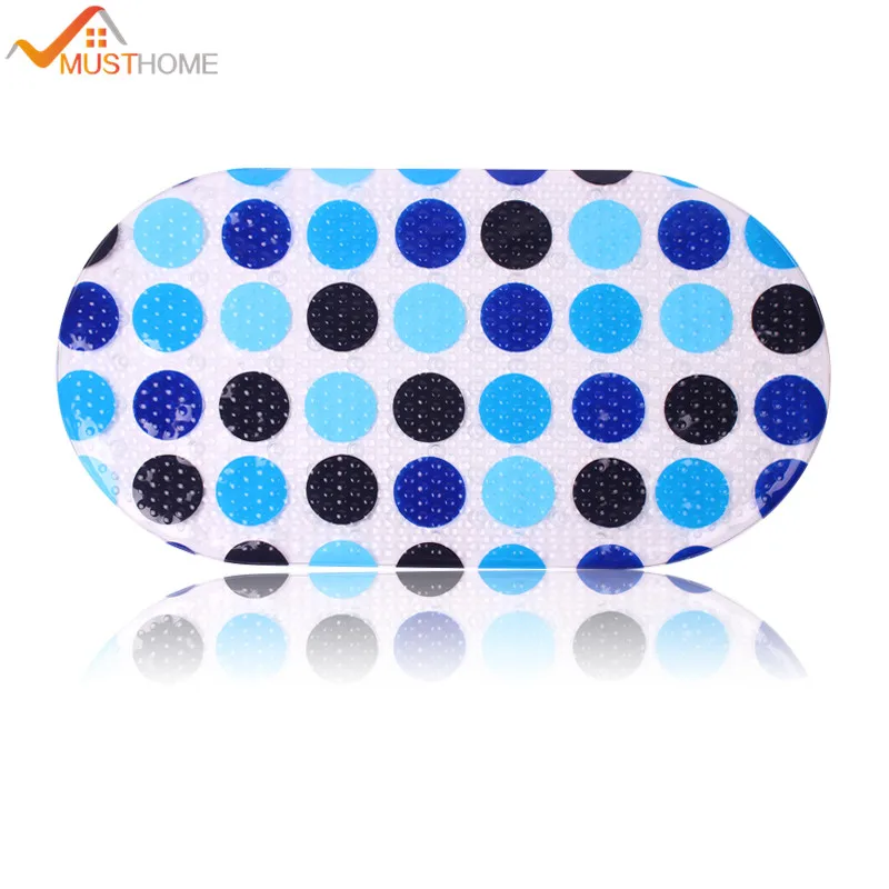 

39cmx69cm Bath Mat Bath Tub Mat PVC Non-slip Bathmat with Suction Cups