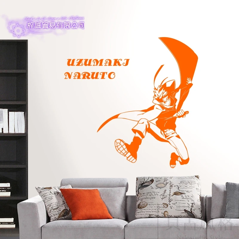 Uzumaki Наруто Наклейка на стену виниловая наклейка s Декор для дома декоративное
