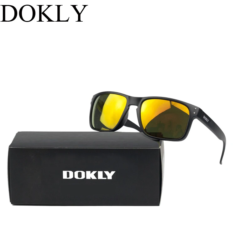 

Dokly, Брендовые мужские солнцезащитные очки, модные солнцезащитные очки, дизайнерские очки со шлем, многоцветные линзы с покрытием, мужские с...