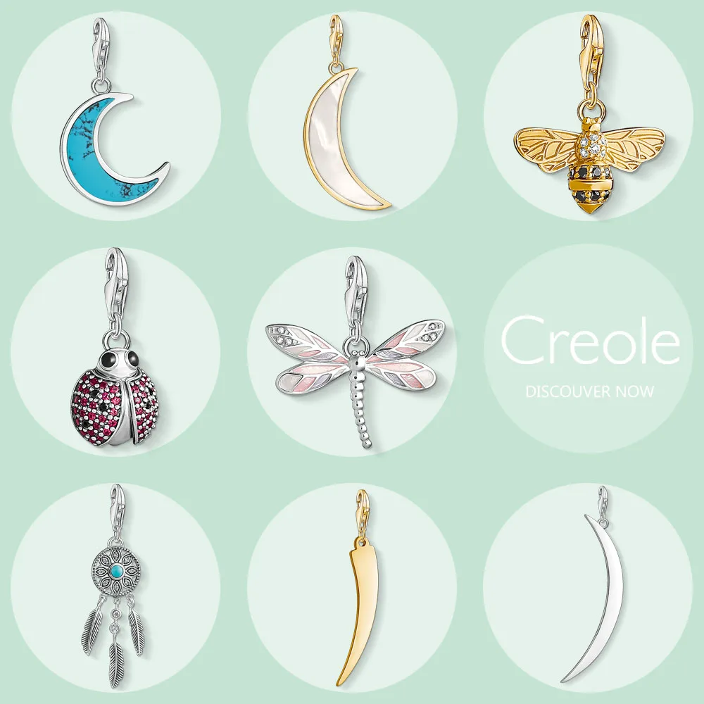 Кулон в виде Луны пчелы божьей коровки стрекозы Ловец снов зуба подвеска 2019