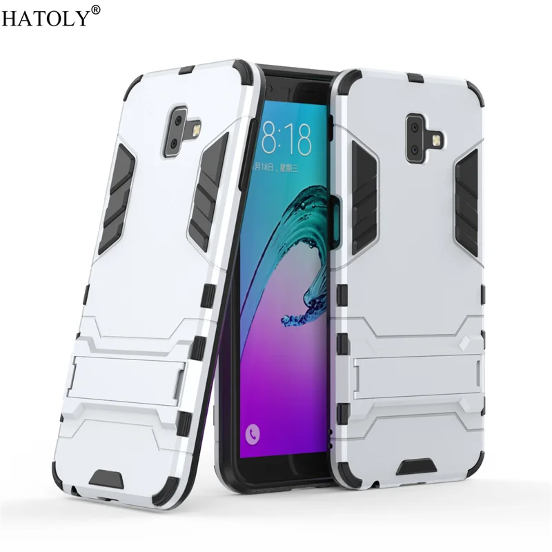 For Cover Samsung Galaxy J6 Plus Case Rubber Robot Armor PC Phone for |