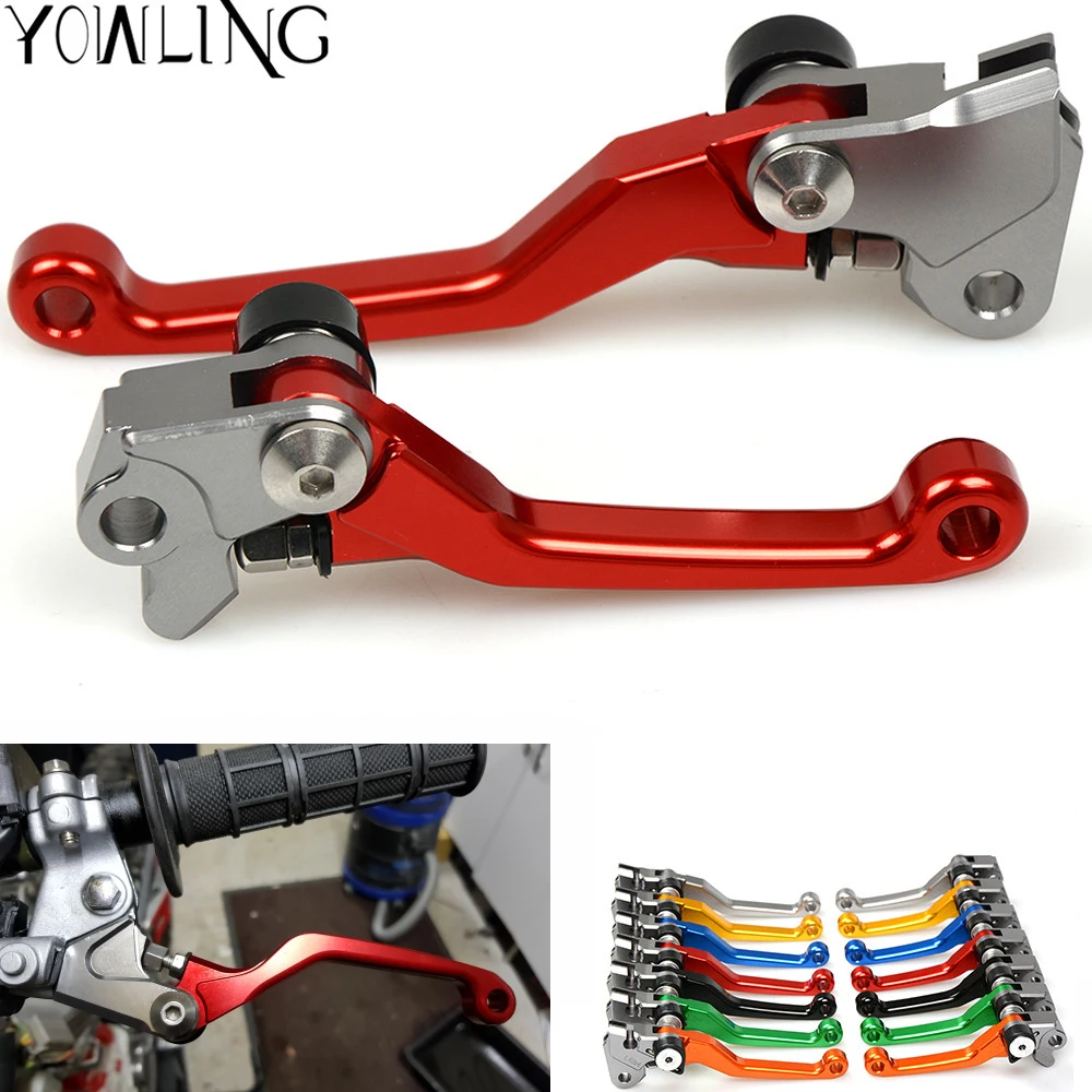 CNC Aluminum Billet Pivot Foldable pit bike Brake Clutch Levers Handbrake FOR HONDA CRF250R CRF 250R 2004 2005 2006 | Автомобили и