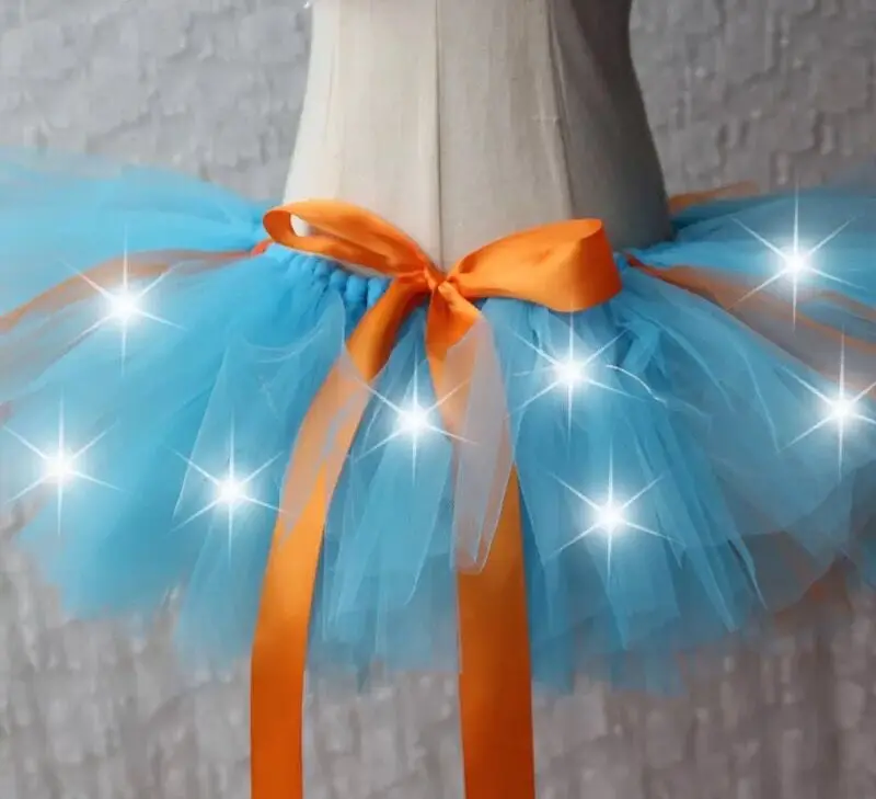 

Women Rainbow LED Light Up Tutu Skirt for Halloween Party Stage Dance Night Club