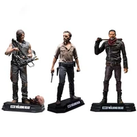 movie the walking dead characters rick daryl negan pvc action figure collectible model toys