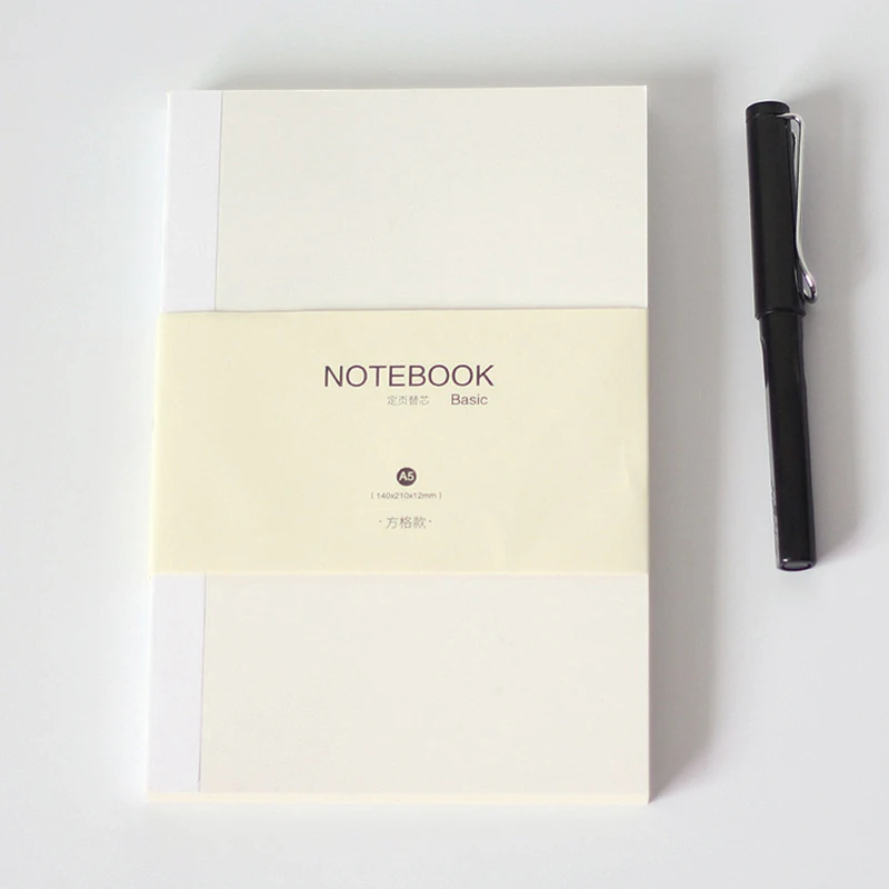 A5 A6 HOBO Basic BUJO повседневные записные книжки заправки для планировщика пустая линия