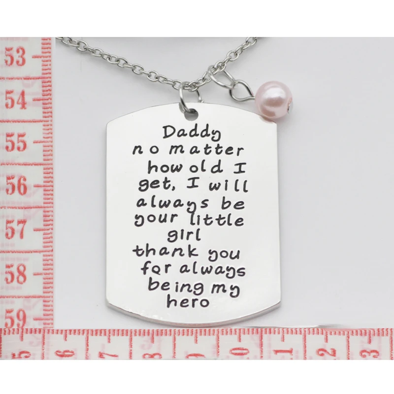 2018 новый продукт фабрики ожерелья с буквой для папы отца подарок на день семьи