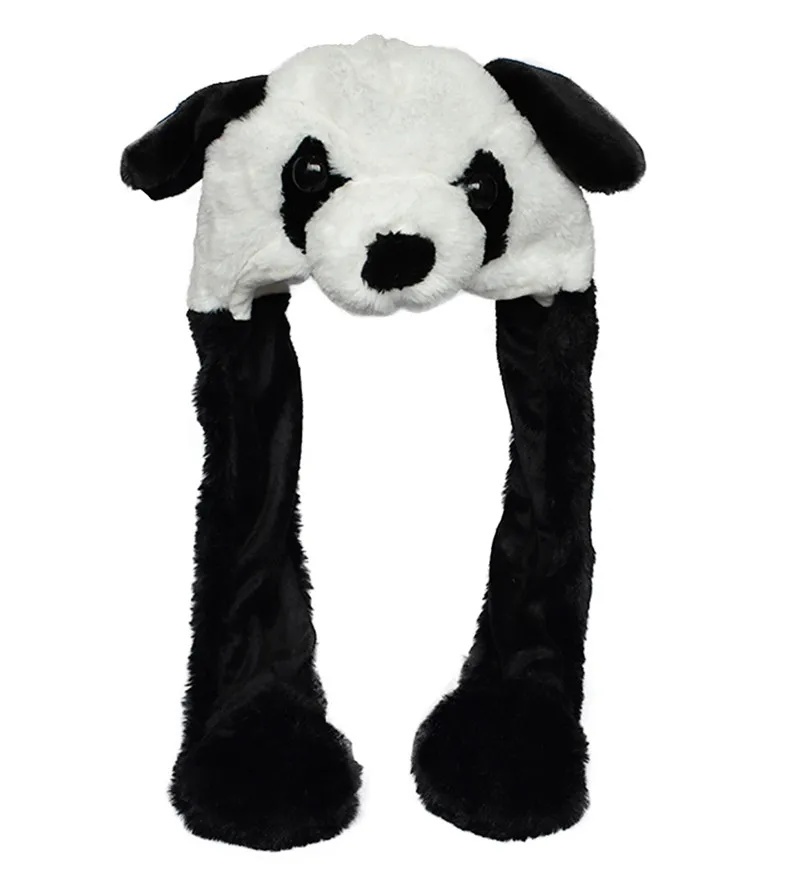 Panda Douchow милые плюшевые белые панды, шапка с лапами для взрослых, подростков, детей, мальчиков и девочек, зимние шапочки - Цвет: Panda