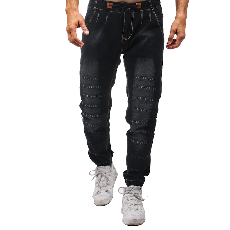 2018 Новинка модный стиль Для мужчин байкерские джинсы Прямые Slim Fit Man джинсовые