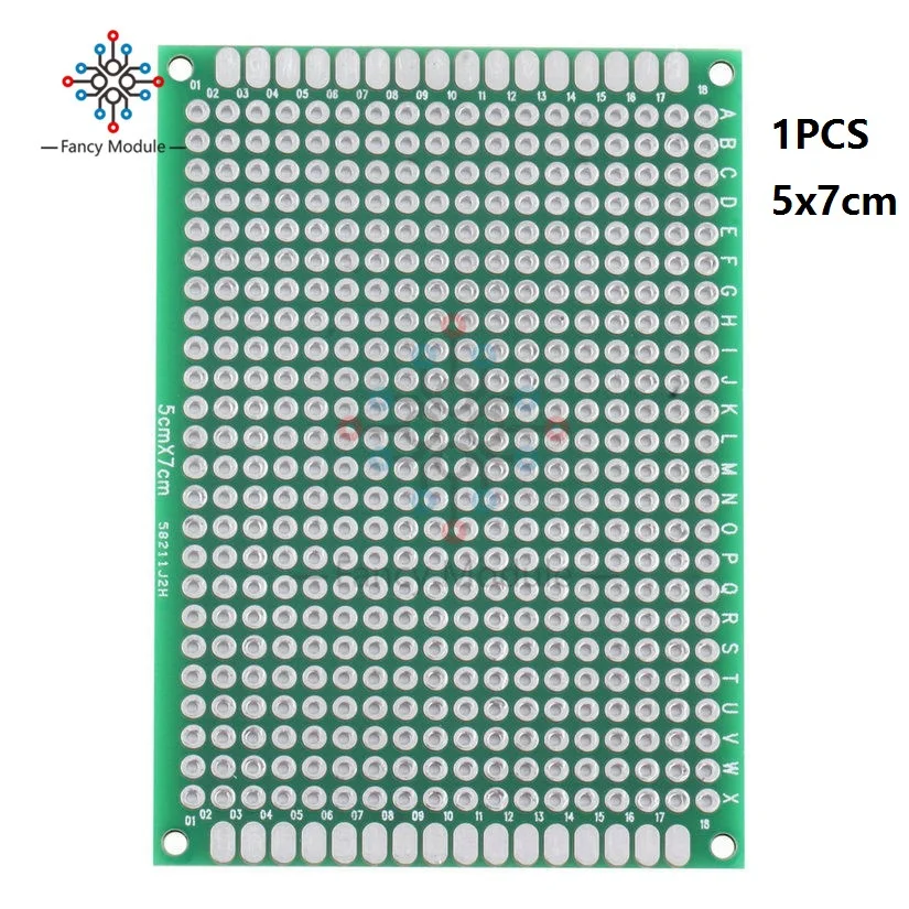 

4PCS Double Side Prototype PCB Tinned breadBoard 5x7 4x6 3x7 2x8CM Each 1PCS FR4