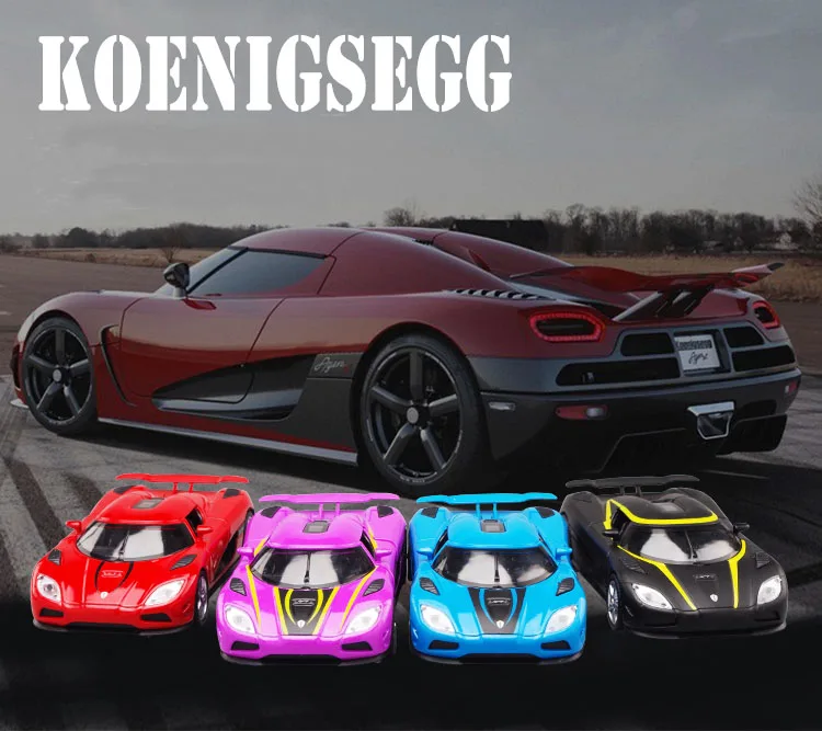 1/32 Diecasts & игрушечные транспортные средства Koenigsegg супер модель автомобиля со
