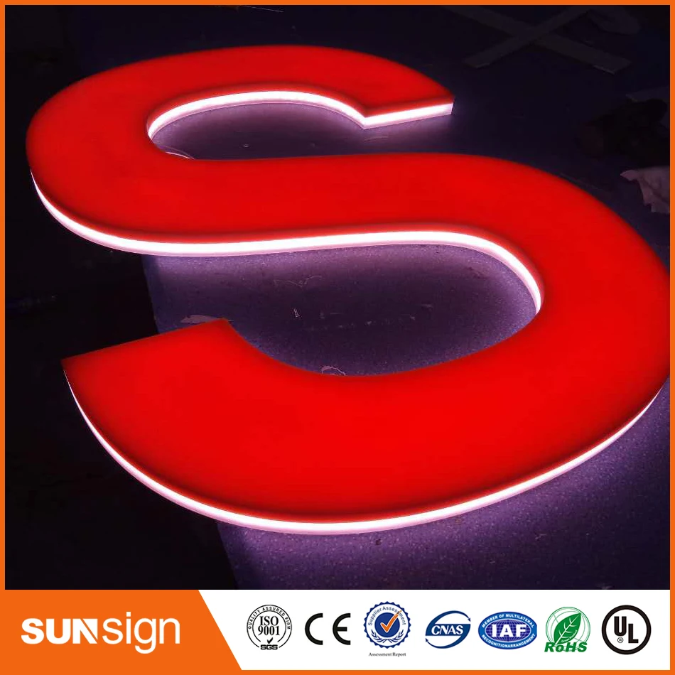 CE approved acrylic mini led channel letters sign used