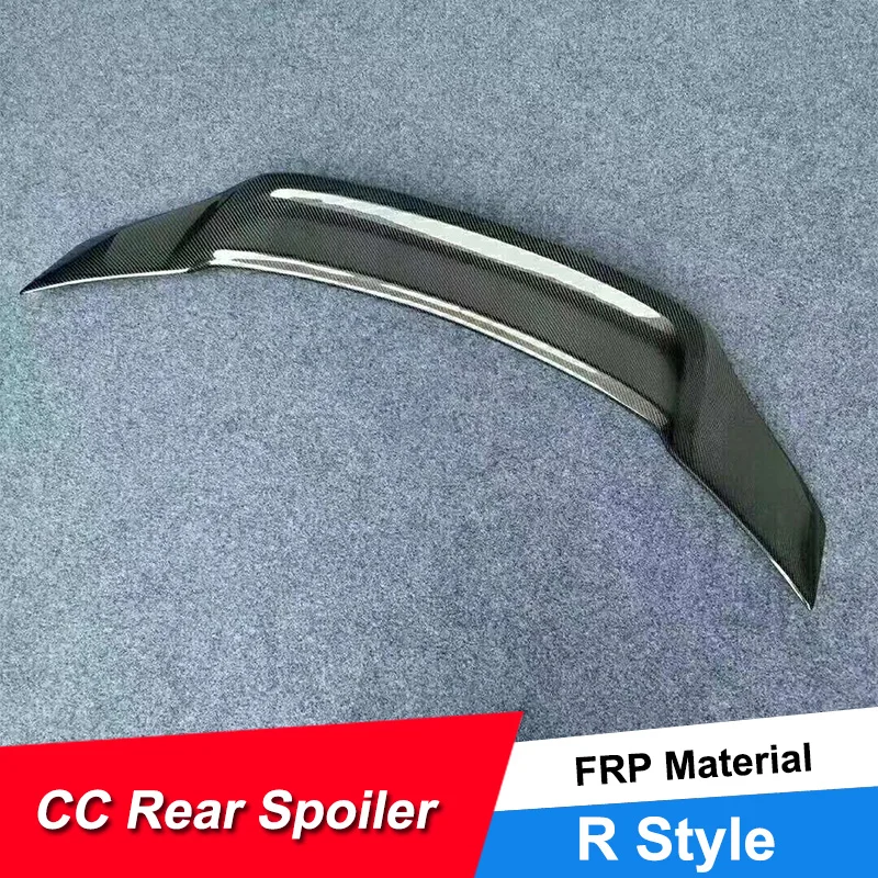 

JNCFORURC Rear Trunk Lid Car Spoiler Wing For volkswagen CC 2009 10 11 12 13 14 15 R Style Spoiler For CC FRP Material Carbon