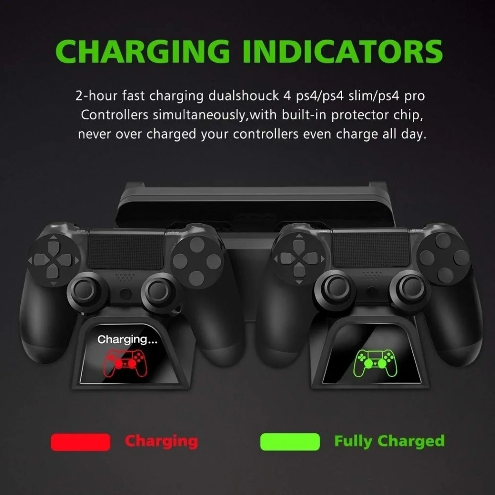 Yujuser для PS4/PS4 тонкий/PS4 Pro многофункциональная Вертикальная охлаждающая подставка