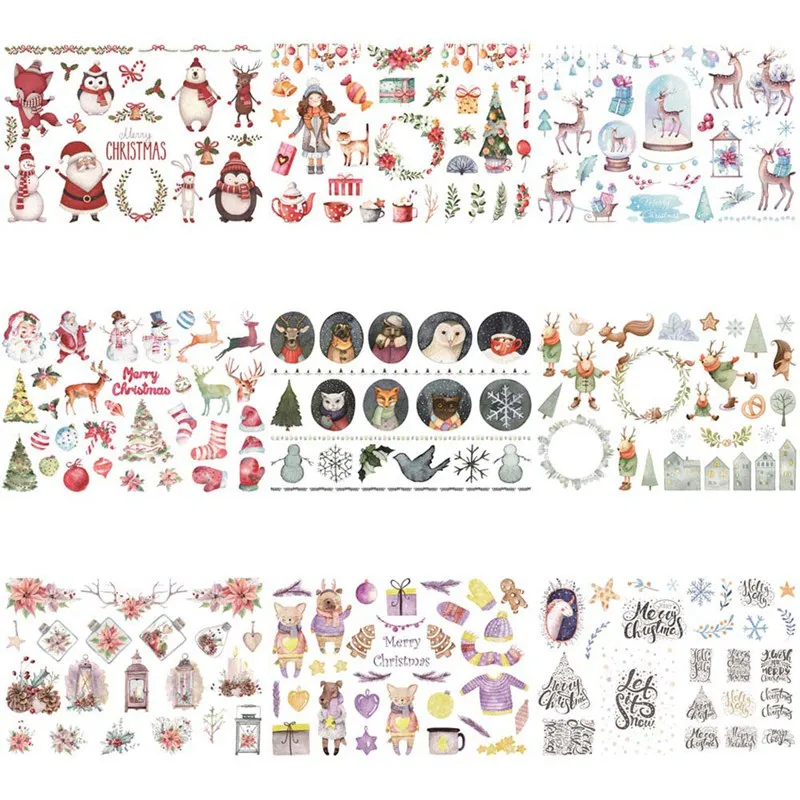 1 шт. Рождественский олень Снеговик Санта Клаус неограненные декоративные