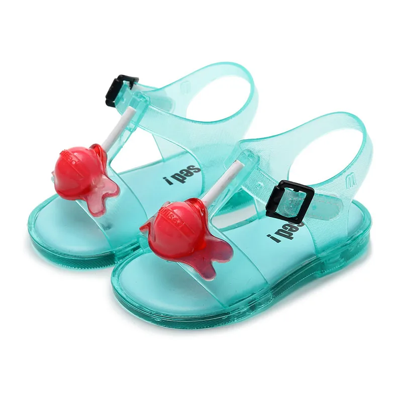 Сандалии для маленьких девочек Новинка 2019 года дышащая детская обувь с леденцами