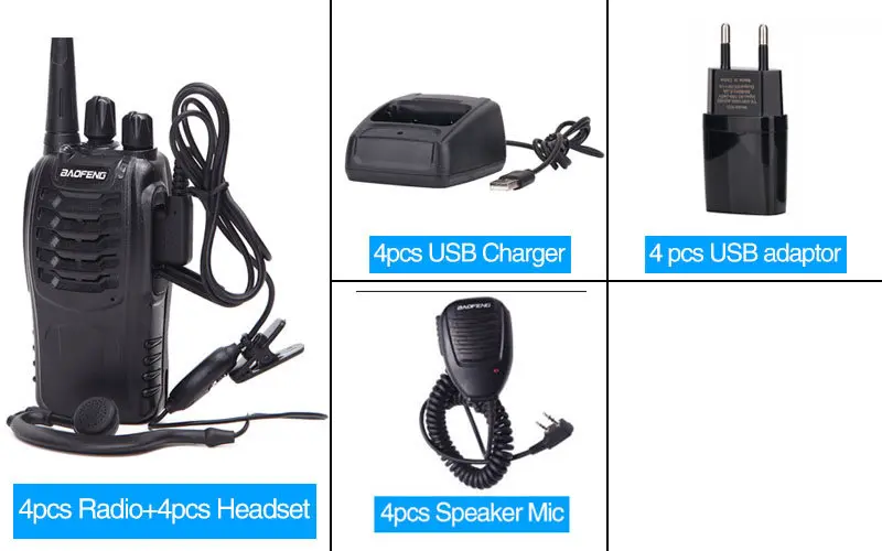usb charger 2 4PCS4pcs Baofeng BF-888S 5 Вт мини-рация двухстороннее радио bf888s UHF 400-470 МГц портативный CB Ham радио HF трансивер Радио - Цвет: usb charger 2