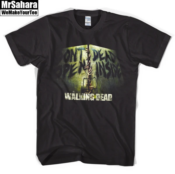 The Walking Dead Футболка AMC Телешоу не Открывайте Мертв Внутри мужская Черный Зомби