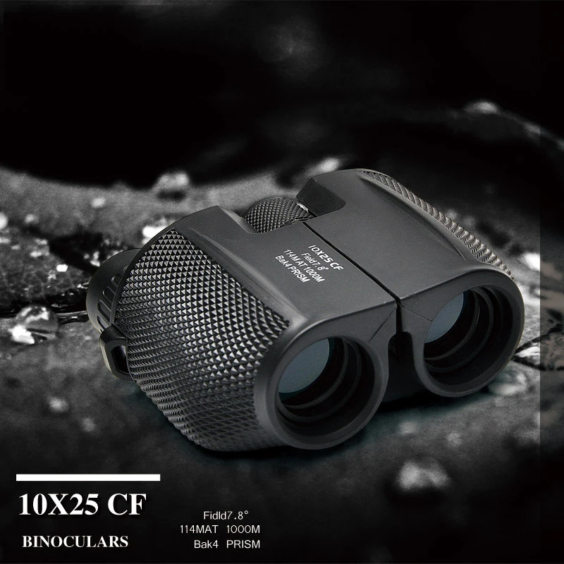 

High times 10X25 HD All-optical waterproof hunting binoculars telescope monocular binocular for fishing Outdoor spotting scope