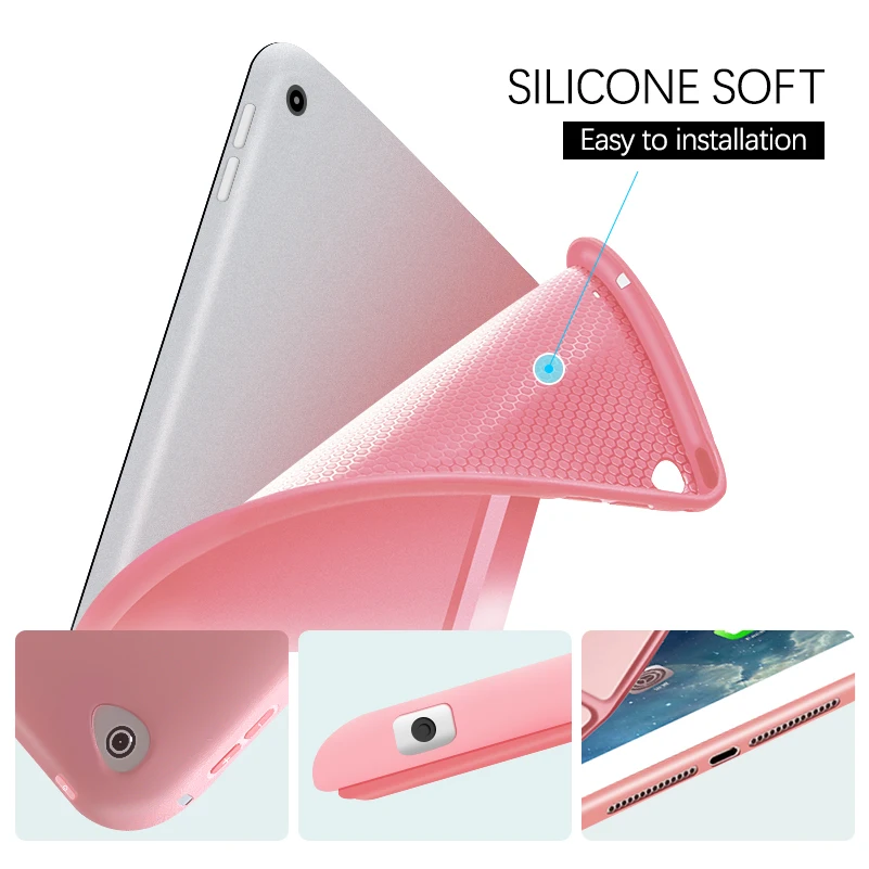 Чехол для iPad Pro 10 5 A1701 A1709 Auto Sleep/Wake up Smart Case дюймов ультра тонкий чехол