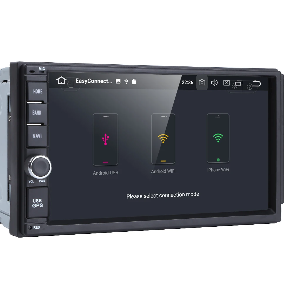 Android 8.0 2 Din 7' Universal Car Radio No DVD Player GPS Navigation 4GB RAM Stereo FM Rds Wifi 4G DAB+ Headunit | Автомобили и
